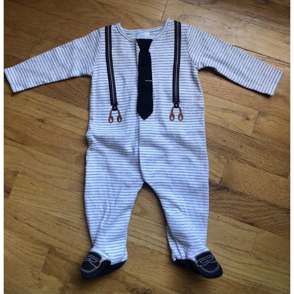 Edge hill Collection 6M Suit Footie - Picture 1 of 5